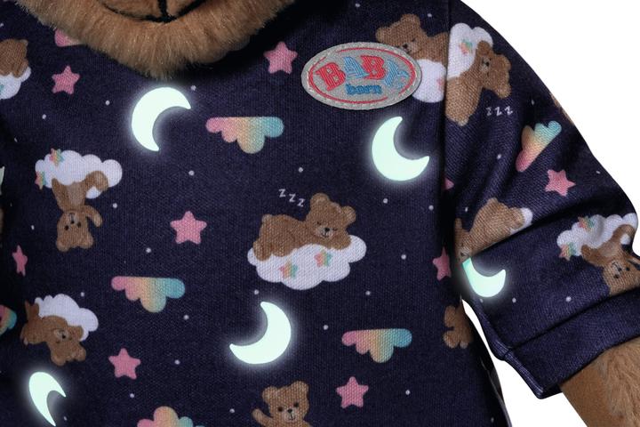 Actual product image Zapf Creation BABY born Teddy pyjamas Glow in the Dark