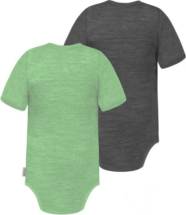 Image du produit Normani Lot de 2 body bébé mérinos manches courtes "Tauranga" - 9293 (80)