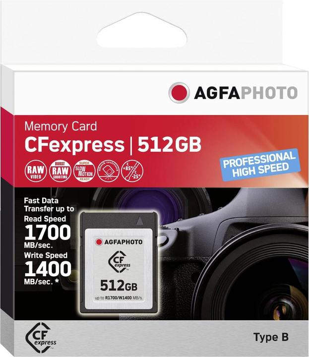 Actual product image AGFAPHOTO CFexpress (512 GB, CFexpress type B)