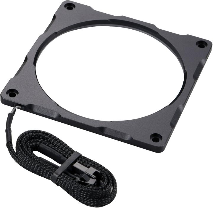 Actual product image Phanteks Halos Lux Digital 120mm Frame Digital RGB alu / black (Multicoloured)