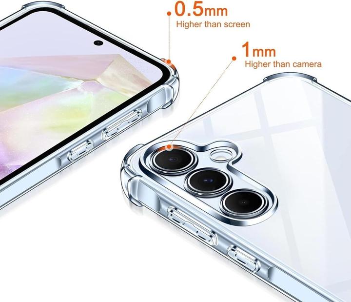 Actual product image Screenguard Crystal Soft Airbag Bumper (Samsung Galaxy A35)