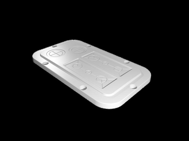 Actual product image Rittal Plastic flange plate modular metric pre-stamping