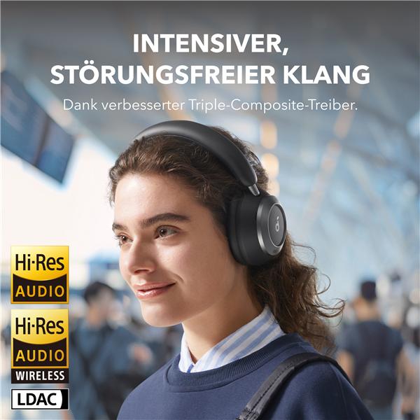 Actual product image Anker Soundcore Space One Pro + Case black (ANC, 60 h, Cable)