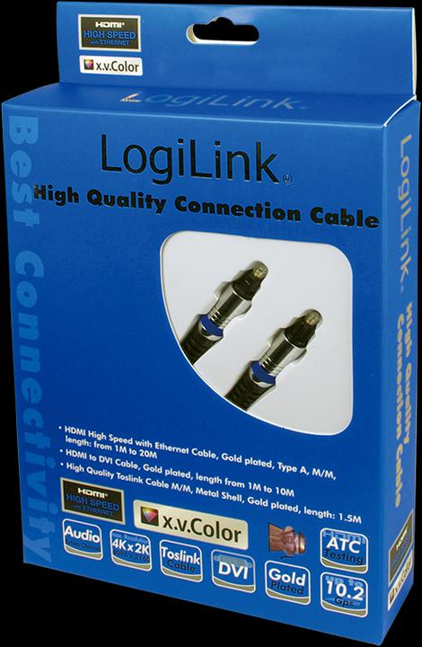 Actual product image LogiLink CAB Toslink (1.50 m, Optical)