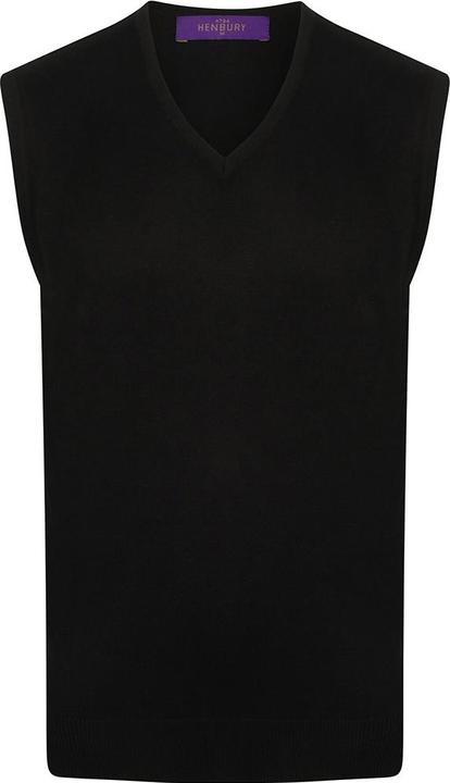 Image du produit Henbury Pull-over en maille fine avec encolure en V (XXL)
