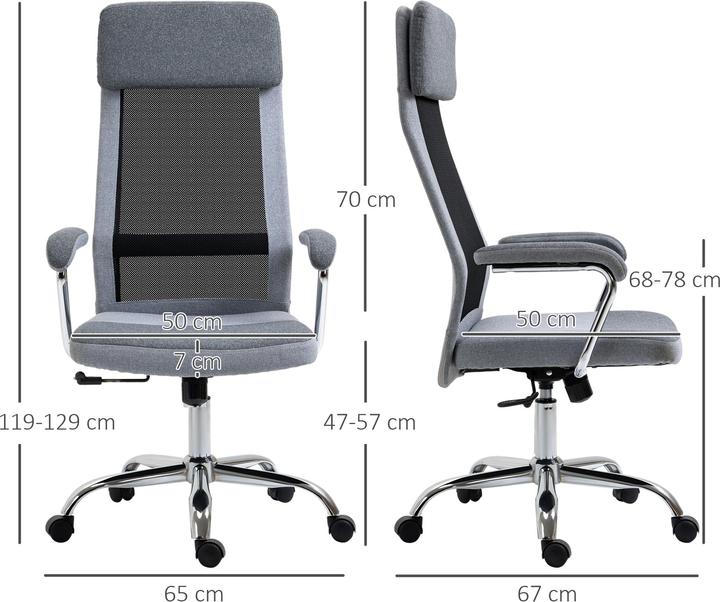 Immagine prodotto Vinsetto Sedia da ufficio ergonomica con schienale alto