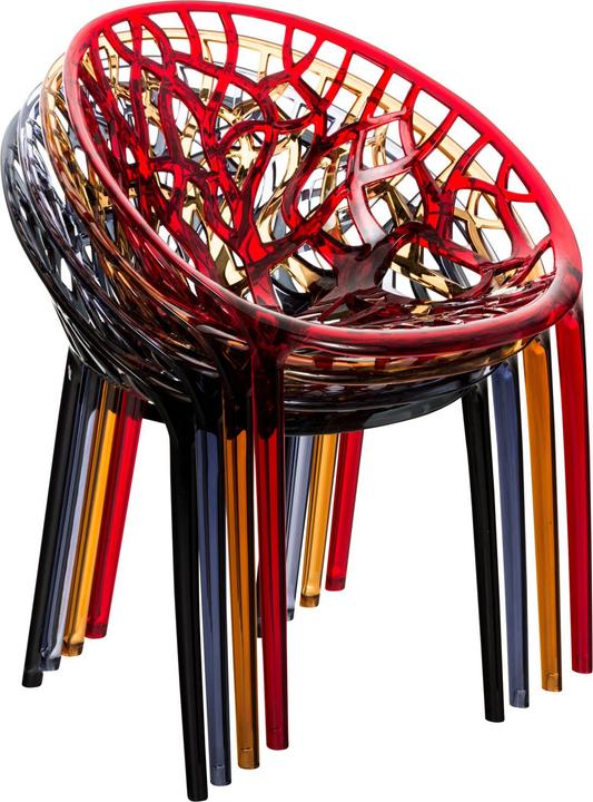 Actual product image CLP CRYSTAL stacking chair, amber