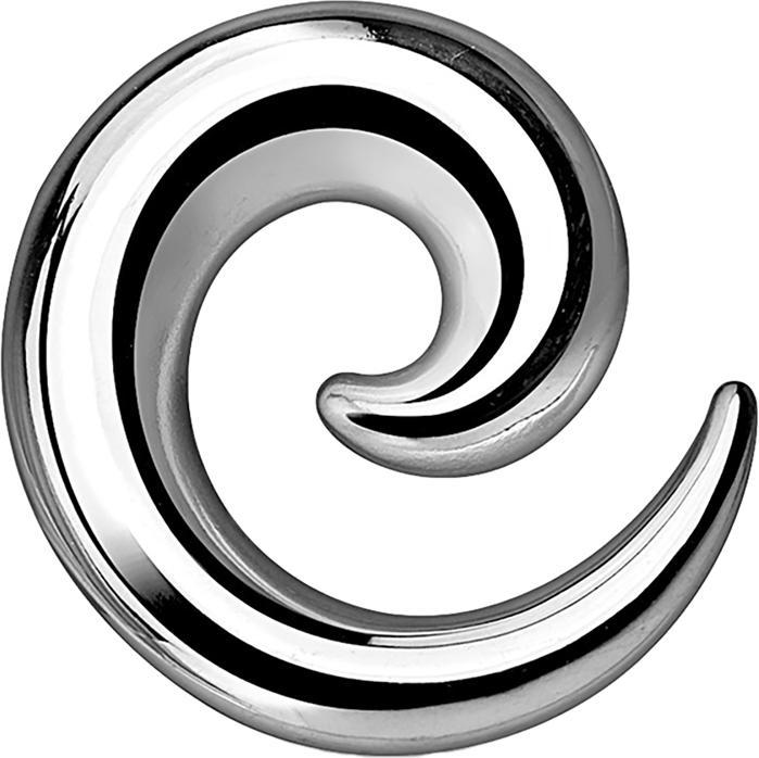 Produktbild Star Piercing Dehnspirale silber (ohne Messing, Chirurgenstahl 316L)