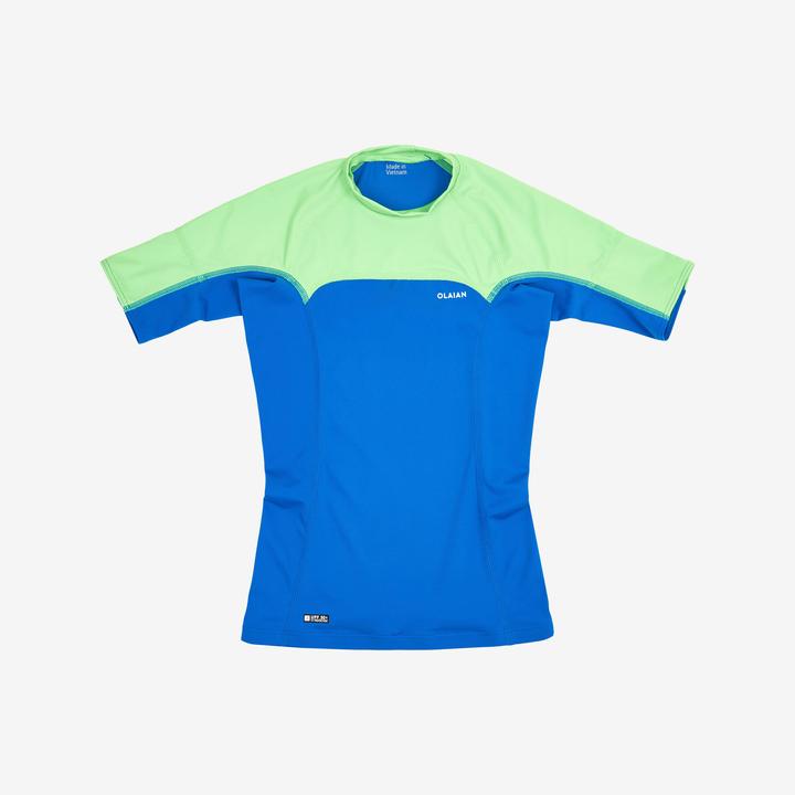 Produktbild Olaian UV-Shirt Kinder 500 grün/blau (8, 9, 10)