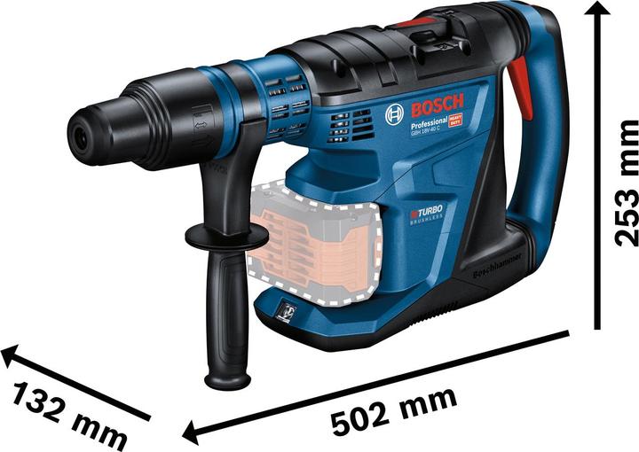 Actual product image Bosch Professional GBH 18V-40 C (Rechargeable battery operated)