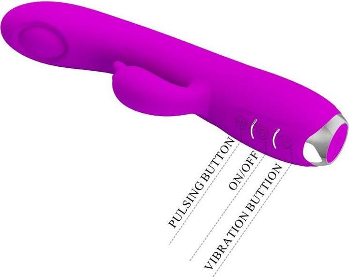 Immagine prodotto Pretty Love Regina Vibe e Wave Funzioni USB Silicone Viola