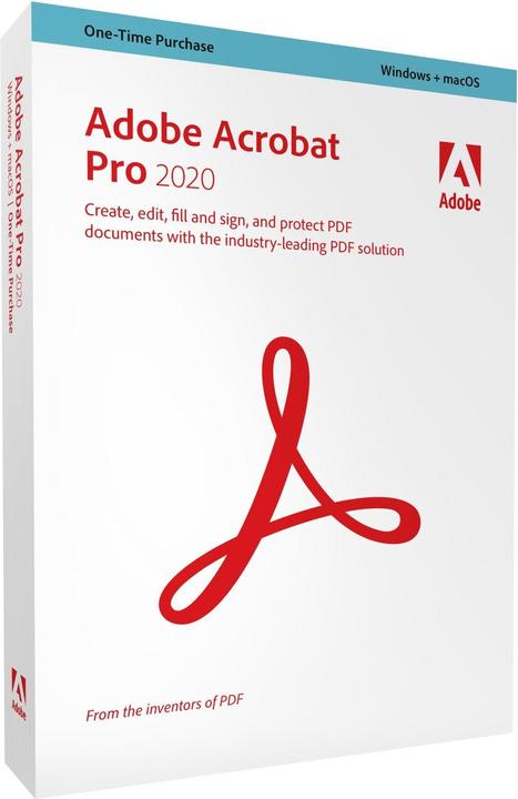 Produktbild Adobe Acrobat Pro 2020 (1 User, unbegrenzt)