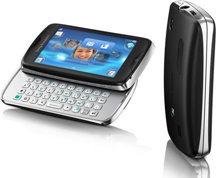 Actual product image Sony Ericsson txt pro - Black (64 GB, 3", 3 Mpx)