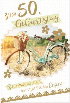 Immagine prodotto Susy Card Biglietto di auguri - 50° compleanno "Bicicletta