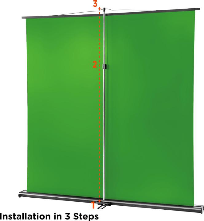 Actual product image Celexon Mobile Lite Chroma Key Green Screen, 150 x 200 cm (4:3)