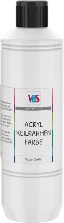 Produktbild VBS Acryl-Keilrahmenfarbe, 500ml (Titanweiss, 500 ml)