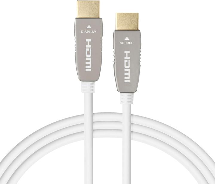 Actual product image Celexon UHD Optical Fibre HDMI 2.0b Active Cable 20m white (20 m, HDMI)