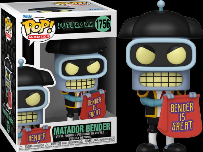 Image du produit Funko Futurama Pop! Animation Vinyl Figur Bender (Matador) 9 cm