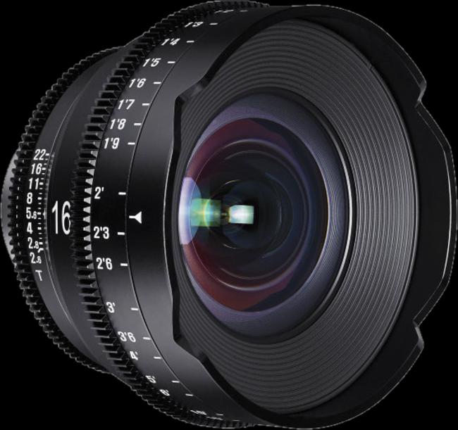 Image du produit Samyang XEEN 16mm T2.6 FF Ciné Canon (Canon EF, Plein format, APS-C / DX, Micro Four Thirds)