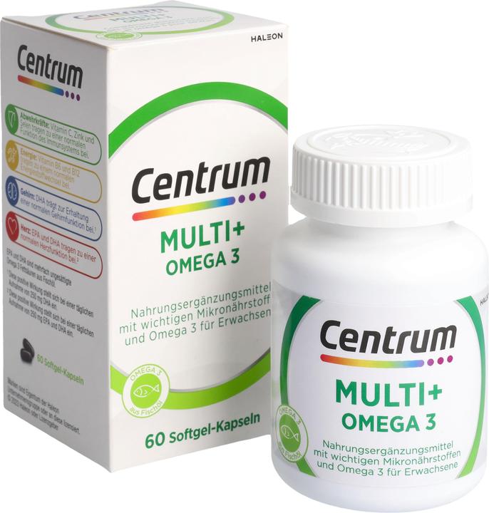 Image du produit Centrum Multi plus Omega 3 (60 pièce(s), Capsules, 120 g)