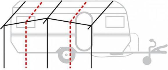 Actual product image Berger Base frame Aluminium awning poles 28mm (Awning, 9 kg)