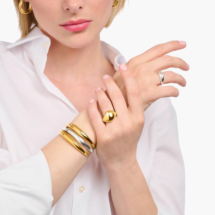 Produktbild Thomas Sabo Armreif mit geschwungener Form (15 cm, 925er Silber)