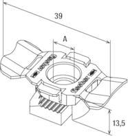 Immagine prodotto Fischer Dado scorrevole FSM Clix P 8 (M8)