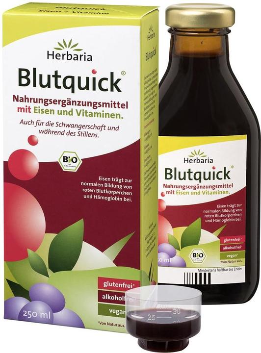 Image du produit Herbaria Quick de sang avec fer et vitamines Bio (1 pièce(s), Liquide)