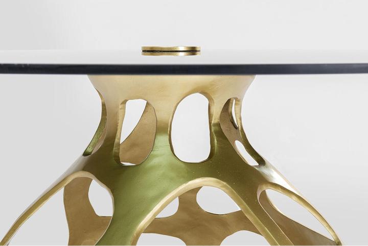 Produktbild Kare Design Tisch Volcano Gold Ø120cm (120 x 120 x 76 cm)