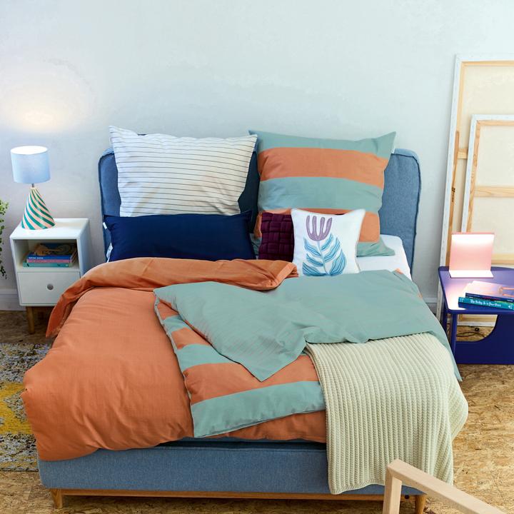 Immagine prodotto Tom Tailor Biancheria da letto reversibile (Copripiumino, 155 x 220 cm, 80 x 80 cm)
