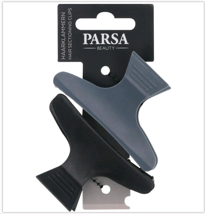 Produktbild Parsa Beauty PARSA Haarabteilklammern, schwarz, grau (2 Stk.)