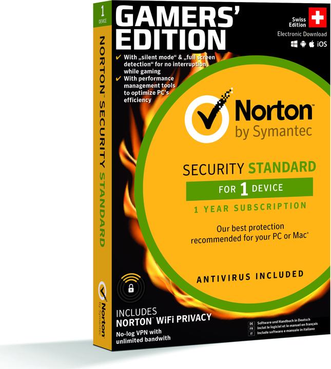 Produktbild Norton Security Standard Gamers’ Edition (1 User, 12 Monate)