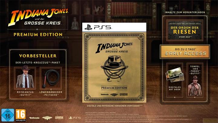 Immagine prodotto Bethesda Indiana Jones und der Grosse Kreis - Premium Edition (PS5, DE, EN, FR)