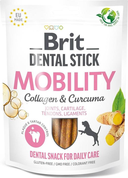 Actual product image Brit Dental Stick Mobility Curcum & Collagen 251g (Senior, 1 pcs., 281 g)