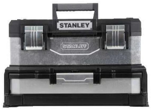 Produktbild Stanley Werkzeugbox Metall-Kunststoff mit integrierter Schublade (galvanisiert) (1 Teile)