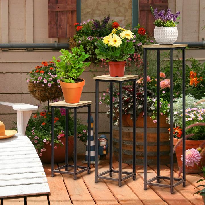 Produktbild Outsunny Pflanzenständer-Set mit Stahlrahmen
