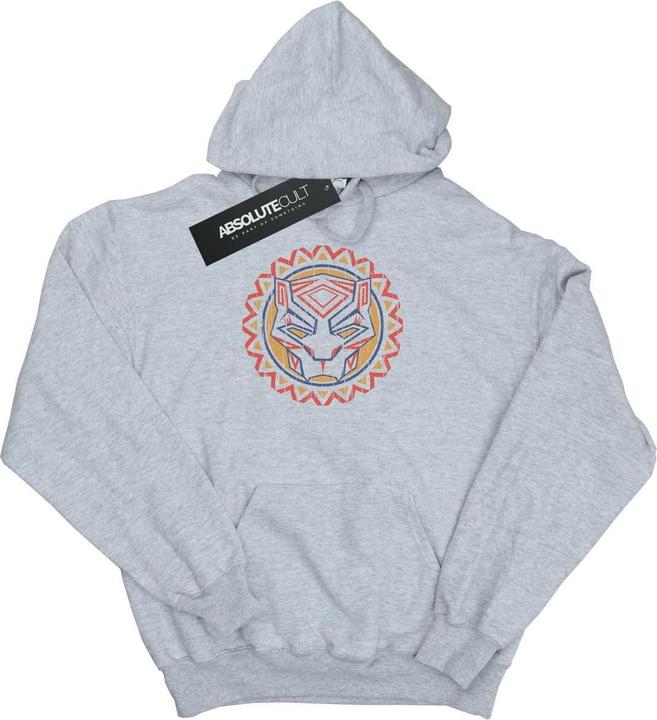 Actual product image Mens Black Panther Tribal Panther Icon Hoodie (XXL)