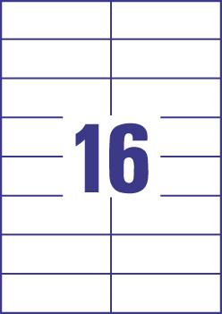 Immagine prodotto Avery Scopo ETICHETTE A4 da ECONOMY 105 x 37 mm 1600 etichette