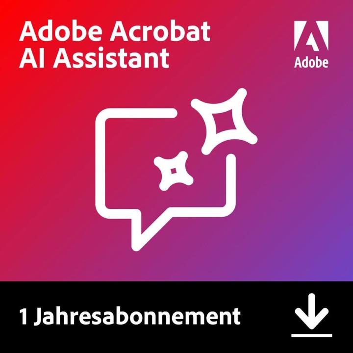 Actual product image Adobe AI Assistant for Acrobat (1 User, 1 Devices/Users, 12 months)