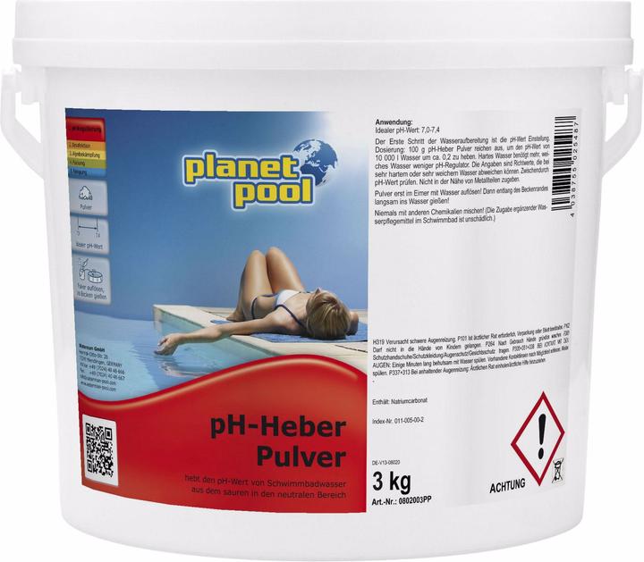 Planet Pool Sollevatore di pH in granuli 3 kg (3000 g)