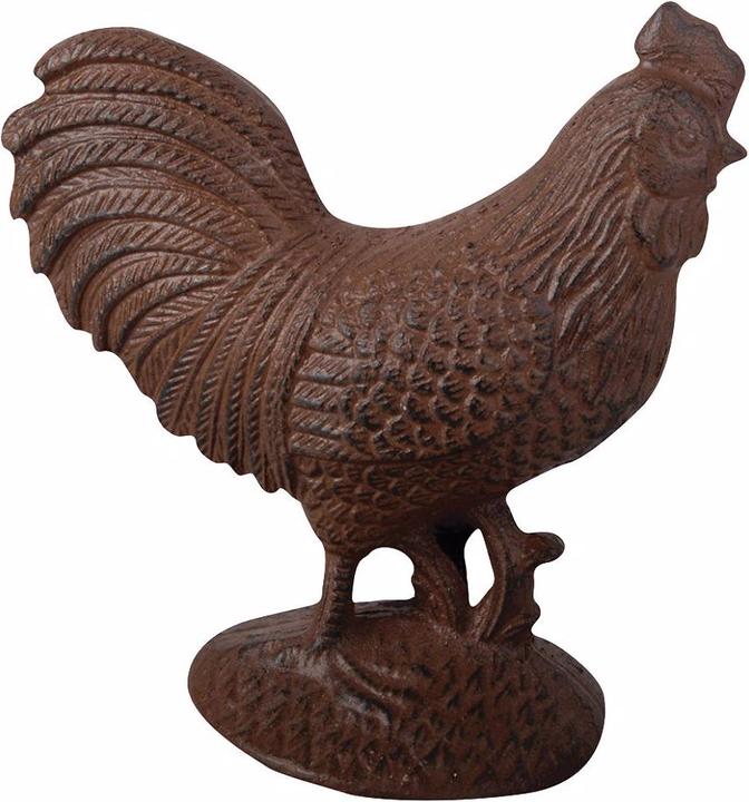 Actual product image Esschert Design Decorative figure cast iron rooster (1 x, 18 x 10.5 x 18.5 cm)