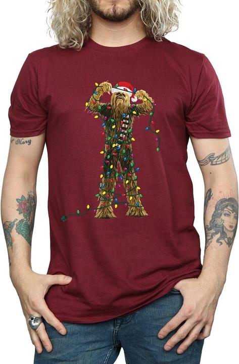 Image du produit Star Wars - T-shirt CHEWBACCA CHRISTMAS LIGHTS - Homme (M)