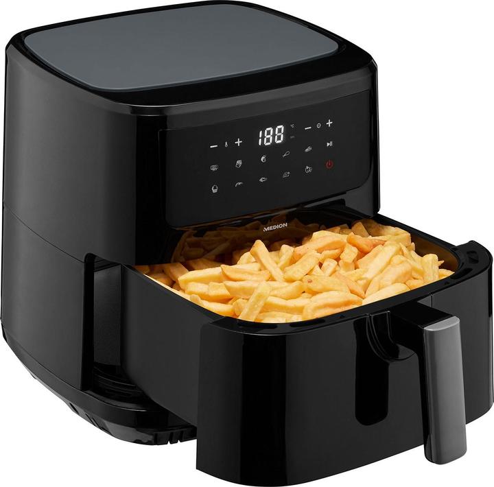 Actual product image Medion MD 11750 Life P10 XL Duo deep fryer 6.8 litre, black