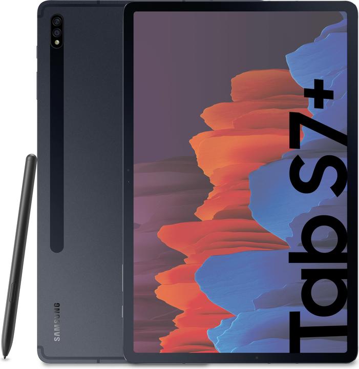 Image du produit Samsung Galaxy Tab S7+ (5G, 12.40", 128 Go, Mystic Black)