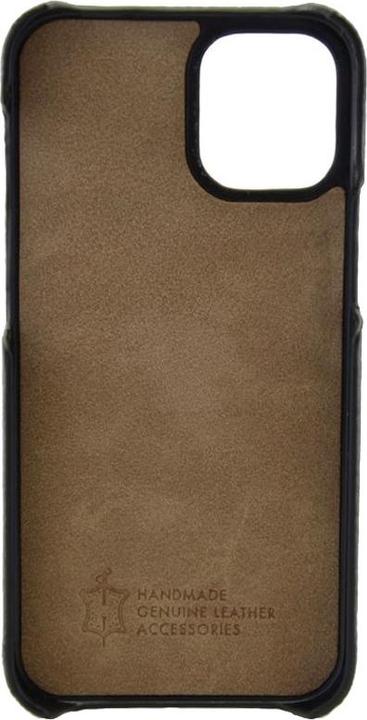 Produktbild Mike Galeli Hard-Cover in Echtleder Lenny black (Apple iPhone 12 Pro Max)