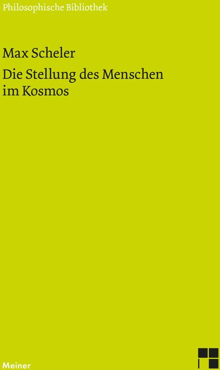 Actual product image Die Stellung des Menschen im Kosmos (German, Wolfhart Henckmann, Max Scheler, 2025)