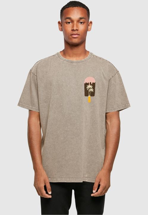 Actual product image Merchcode Summer - Icecream Acid Washed Oversize Tee - 112591 (M)
