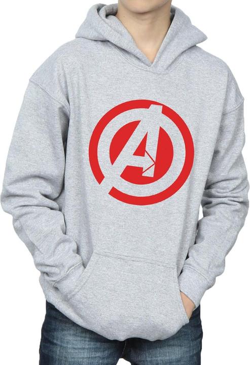 Produktbild Jungen Avengers Assemble Solid A Logo Hoodie (152, 158)