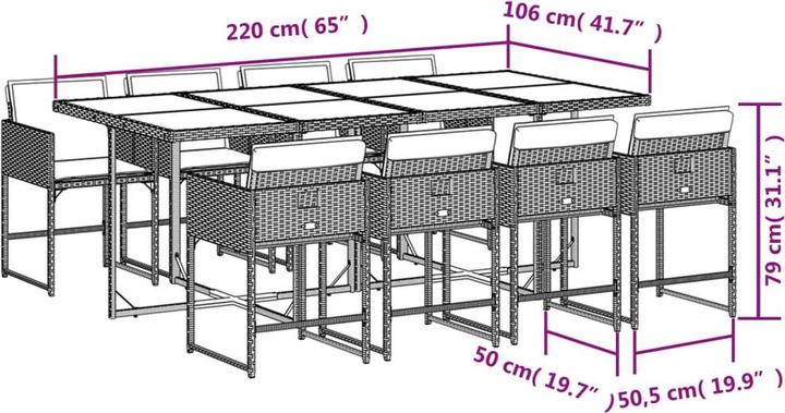 Image du produit VidaXL Hollfeld (106 cm)