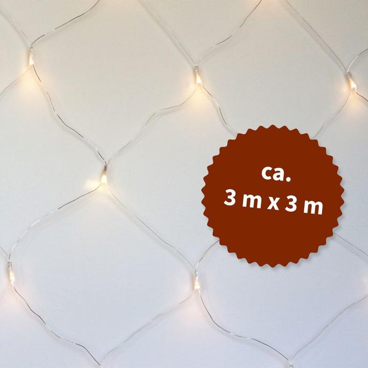 Image du produit Hermex Filet lumineux Chaîne lumineuse Rideau lumineux Guirlande lumineuse Noël LED (3 m)